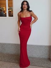 Lunivop Women's Clothing Summer New Fashionable Dress Sexy Backless Suspender Solid Color Slim Fit Spicy Girl Temperament Dress
