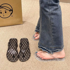 Lunivop Woman Slippers Transparent Soft Slides H Sandal Non Slip Casual Sandals Wholesale On Promotion Shoe Luxury Shoes for Women