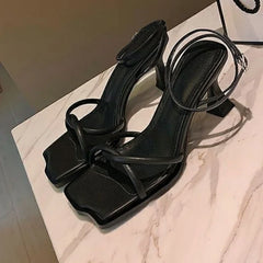 Lunivop Stiletto Open Toe Ladies Shoes Luxury Summer Casual Sandal Daily Korea Wholesale on Offer Trending Women's Sandals Sales