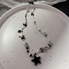 Lunivop Stainless Steel Metal Rivet Pendant Thin Snake Chain Necklace for Men Punk Silver Color Cuban Link Chain Choker