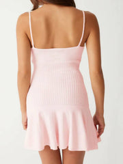 Lunivop Sexy backless slip knitting mini summer dress women elegant birthday party dress womens prom new evening short dresses vestidos