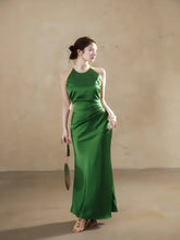 Lunivop French Halter Long Dresses for Women Summer Sleeveless Bodycon Mermaid Party Dress Fashion Slim Waist Vestidos Casual Robe