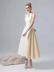 Lunivop Women Fashion Dress Lapel Hollow Out Sleeveless Patchwork Pleated Waist Asymmetric Elegant Dresses Summer New