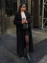 Lunivop Double Breasted Turn-down Collar Women's Coats Casual Long Long Sleeved Jackets For Woman Autumn Winter Warm Office Outwears