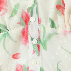 Lunivop Summer Beige Rose Flower Print Backless Sling Dress Holiday Woman Adjust Spaghetti Strap Dresses Beach Holiday Robe Vestidos