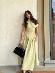 Lunivop Off Shoulder Skirt With Collarbone High Waist Sheath Dress Elegant Temperament Wind Dress For New Slim-Fit Dress