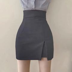 Lunivop New Women's Autumn High-waisted Bodycon Mini Dress Cropped Skirt Professional Suit Skirt For Work