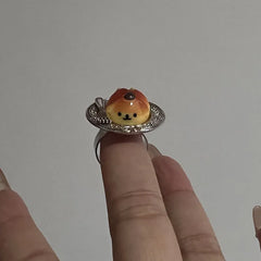 Lunivop Cute Cherry Chocolate Fruit Cake Ring - Quirky Design Afternoon Tea Accessory Birthday Gift for Cake Lovers