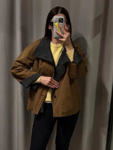 Lunivop Women High Street Loose Buttons Short Jacket Autumn Fashion Double-Sided Commute Women Casual Coat Long Sleeve New Jackets