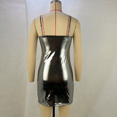 Lunivop Summer new fashion metal sexy suspenders waist hip dress mini nightclub banquet women's clothing women