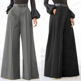 Lunivop Wide Leg Pants for Women Pants for Women Palazzo Pants Summer Printed Cropped Linen Comfy Baggy Trousers with VêTements Femme