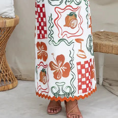 Lunivop Hot Selling Spring and Summer New Fashionable Chest Hugging Pleated Casual Dress INS Holiday Loose Women's Dress