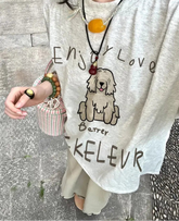 Lunivop Women T Shirts Preppy Style Cartoon Printed Short Sleeve Summer Fashion Loose Sweet Tops Funny Female Tshirt Casual