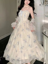 Lunivop Spring Elegant Two Piece Set Dresses Women Lace Bow Sweet Cardigan Floral Strap Dress Set Female Korean Fahsion Desinger Y2 Set