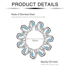 Lunivop 2Pcs 316L Stainless Steel Adjustable Nipple Ring for Women Nipple Shield Clip On Nipple Rings Fake Nipple Piercing Jewelry