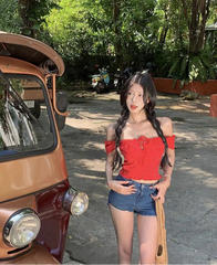 Lunivop Camis Women Sexy Slash Neck Bandage Slim Ruffles Flowers Backless Summer Fashion Crop Tank Tops Female Casual Sweet