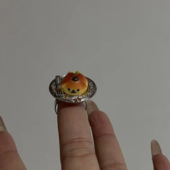 Lunivop Cute Cherry Chocolate Fruit Cake Ring - Quirky Design Afternoon Tea Accessory Birthday Gift for Cake Lovers