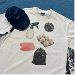 Lunivop Y2K Loose Couple Top Hot Selling Daily Casual Energetic Cartoon Girl Pure Cotton Printed Short Sleeved T-Shirt Retro Summer