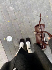 Lunivop High Street Brown Y2k Hand Bag Women Hot Girls Pu Leather Handle Chic Casual Handbag Female Fashionable Underarm Bag New