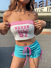 Lunivop Summer New Y2k Millennial Digital Elements Collocation Color Design Sense Chest Strap American Short Chest Top