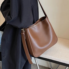 Lunivop Super Popular Spring and Summer Commuter Bucket Bag for Women New Style Pu Leather Women's Bag with a High-End Feel, Large Capacity, Single Shoulder Crossbody Bag for Work