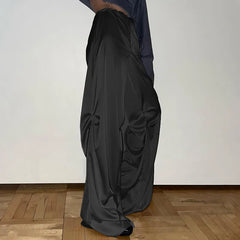 Lunivop Y2k Aesthetic Loose Casual Wide Leg Trousers Elegant Streetwear Grunge Women Pants Japanese Fashion Hgh Waist Mujer Pantalones