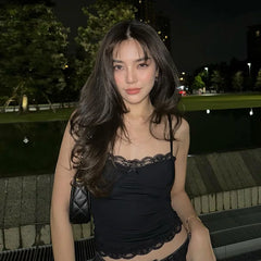 Lunivop Lace Sleevless Solid Bodycon Tops Sexy Women'S Tank Camis 2024 New Summer Y2K Streetwear Korean Casual Clothes