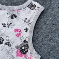 Lunivop Slim Trendy New Luxury Elegant Tees Women Western Print All-match Casual Patchwork Vest Personalized Streetwear Moda Tank