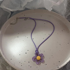 Lunivop Candy Beach Colorful Beaded Necklace Cute Female Star Dopamine Accessories Sweet and Cool Spicy Girl Y2K Phone Chain