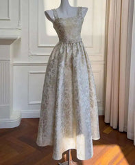 Lunivop Jacquard Design Long Dresses For Women Slash Collar High Waist Sleeveless Elegant Dress Female Summer 2025 New