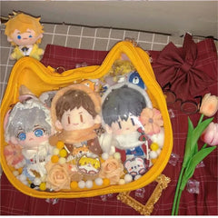 Lunivop Harajuku Aesthetic Transparent White Shoulder Bag Women Sweet Cat Handbag Ita Bag Ladies Lolita Mini Backpack Itabag