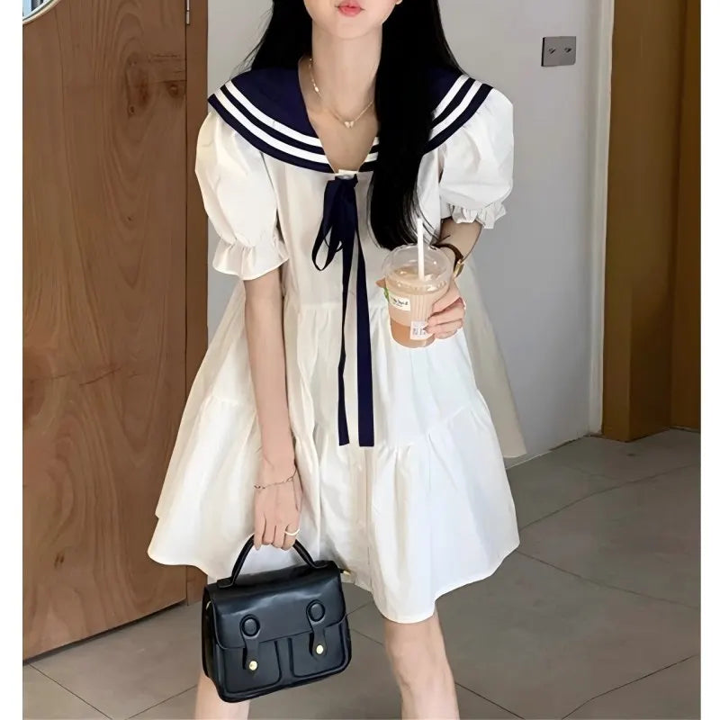 Lunivop Japanese Style Navy Collar Womens Dresses Summer Short JK Dres –  lunivop