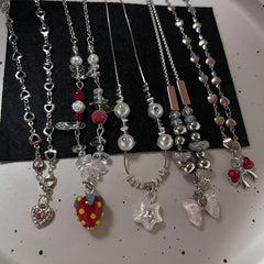 Lunivop Gothic Heart Love Pendant Necklace for Women Korean Fashion Vintage Party Jewelry Birthday Gift Kpop One Piece Chain Choker