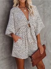 Lunivop Spring Women's V-neck Lacing Loose Jumpsuit Fashion Leopard Print Long Sleeved Jumpsuit Casual Versatile Holiday Style Jumpsuit