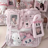 Lunivop New Polka Dot Pain Bag Handheld Large Capaci oulder Bag for Women Commuting Cosplay Con Adorable Girl Bag