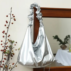 Lunivop Korean Ins Pleated Nylon Cloth Tote Bag Women's Versatile One Shoulder Underarm Crossbody Bags