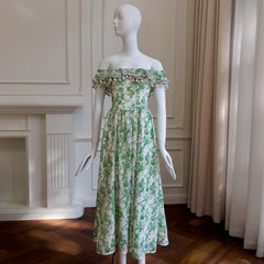 Lunivop Fashion Lotus Leaf Edge Dress Women's Square Collar Flying Sleeve Slim Dresses 2025 Summer New Tide