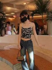 Lunivop top mujer Punk Y2K Sleeveless Gothic Street Women's Eyes graphics tanks & camis Summer Clothes Women 2024 trashy y2k 2000s