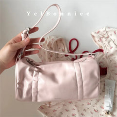 Lunivop Pink Pillow Y2k Shoulder Bags Lady Fairycore Aesthetic Leather Handbag Purse Ladies Hot Girls Underarm Bag Luxury Women