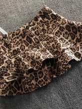 Lunivop Sexy Ruffles Leopard Skirts Women Vintage Slim High Waist Y2K Mini Skirt Sexy Female Streetwear Retro Spring A Line Skirt