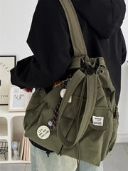 Lunivop Travel Commuter Lightweight Dual oulder Bag Women's Trendy Brand College Student Class Commuting Simple Mountain Single o...