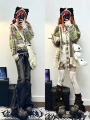 Lunivop American High Street Bell Bottom Jeans Vintage Washed Low-waist Denim Pants 2025 Summer New Loose Straight Wide Leg Pants