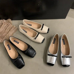 Lunivop New Luxury Women Ballet Shoes Fashion Shallow Slip on Ladies Elegant Soft Sole Flats Ladies Bowknot Mary Jane Shoes Zapatos
