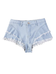 Lunivop Spring and Summer Casual Fashion Denim Three-point Shorts New High-waisted Sexy Shorts Are Old