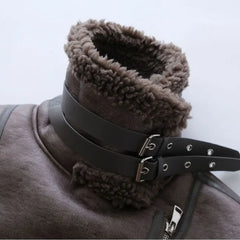 Lunivop Winter Warm Faux Fur Jacket Women Long Sleeve Loose Lapel Jackets Coat Coat Female Faux Leather Jacket Casual Outwear