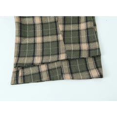 Lunivop Plaid Wide Leg Pants for Women Mid Waist Loose Pants Woman Streetwear Casual Women's Pants Holiday Vintage Trousers Womens