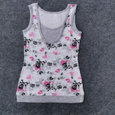 Lunivop Slim Trendy New Luxury Elegant Tees Women Western Print All-match Casual Patchwork Vest Personalized Streetwear Moda Tank