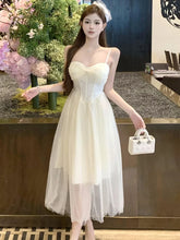 Lunivop White Mesh Patchowrk Lace Diamonds Chic Sling Dress for Women Summer Elegant Luxury Dress Gown 2025 Korean Vintage Evening Dress