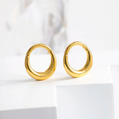 Lunivop Chunky Hinged Segment Clicker Nose Ring Cartilage Earring High Polished Septum Piercing Jewelry for Women Men