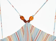 Lunivop Elegant Halter Striped Women's Long Dress Chic Double-layer Pleated Sleeveless Loose Vestidos Lady Summer Daily Street Wear